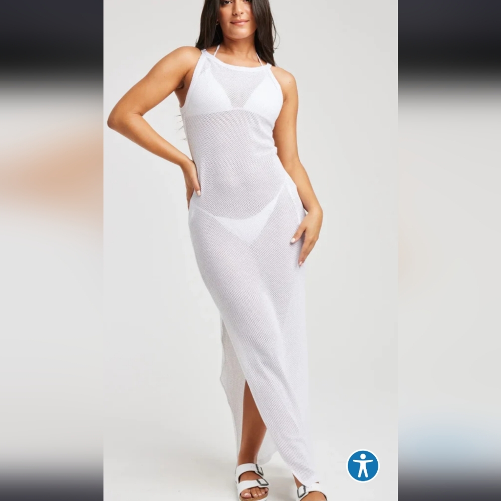 Year of Ours Lounge Coverup - White/Medium NWT